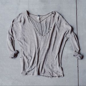 Free People Olive Top